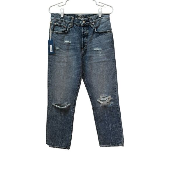 Daily Blue by Adriano Goldschmied Hype Distressed Cropped Jeans Size 28 - Picture 1 of 9